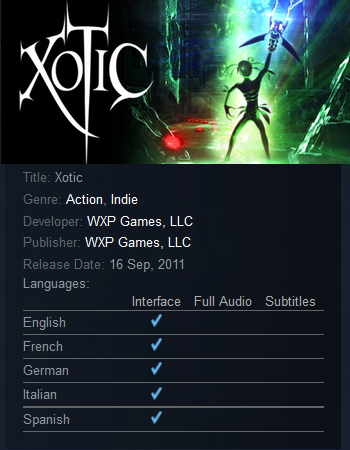 Xotic Complete (Xotic + all 3 DLCS ) Steam - Click Image to Close